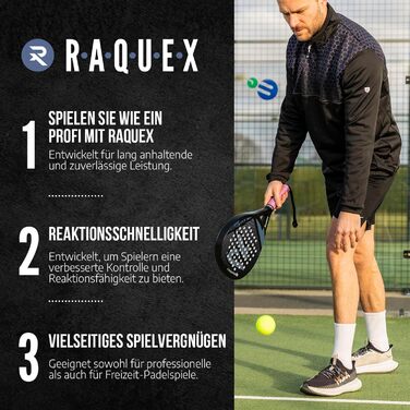 М'ячі для падел-тенісу Raquex Elite – Доза 6 шт. – 2 швидкості – Elite Pace Padel Pro для швидкої гри