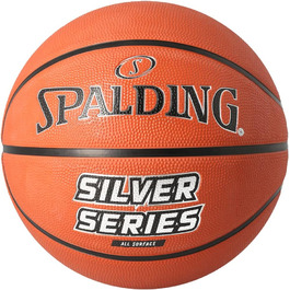 Баскетбольний м'яч Spalding Silver Series розмір 7, помаранчевий, для дорослих, універсальний
