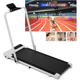 Бігова доріжка DeerRun Raceable для дому, макс. 136 кг, складана, з APP-керуванням, тренуваннями та змаганнями, підходить для офісу та сучасних пристроїв