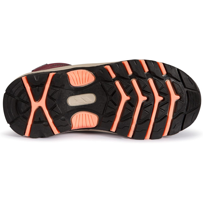 Трекінгові черевики Trespass Gillon II для жінок та чоловіків (34 EU, бордовий)