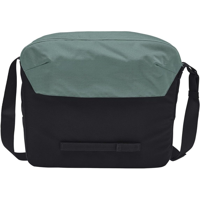 Велосумка VAUDE Cycle Messenger L 20 л з дощовиком, універсальна, чорна/зелена — месенджер для велосипеда