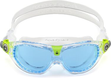 Дитяча плавальна маска Aquasphere Seal Kid 2, прозора з блакитними лінзами, універсальний розмір