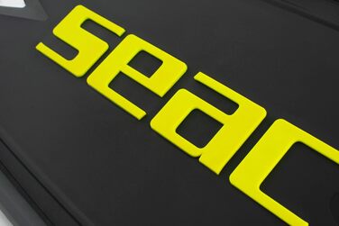 Ласти Seac Booster з довгим змінним лезом для фрідайвінгу та підводного полювання, чорні/жовті, розмір 41/42