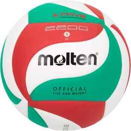 Тренувальний м'яч Molten V5M2200 білий/зелений/червоний, розмір 5