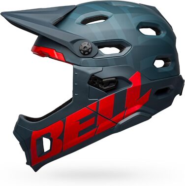 Шолом для даунхілу Bell Super DH Spherical Prime матовий синьо-червоний, розмір M