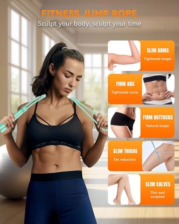 Стрибкове канат iMoebel Springseil Fitness 6 мм, 3 м, PVC, регульований, з ABS ручкою, для дітей та дорослих, бокс, схуднення, кросфіт (зелений)