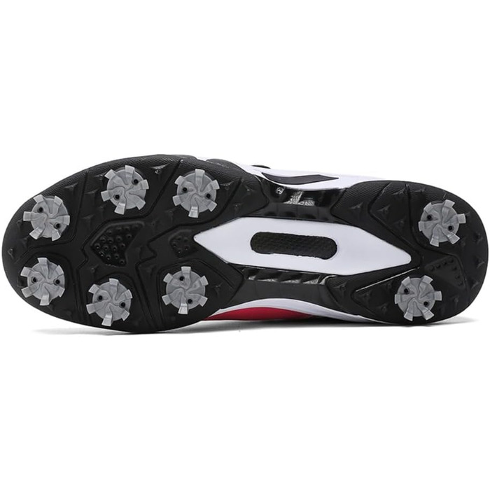 Жіночі гольф-взуття водонепроникні, дихаючі, зручні, з шипами. Гольф-тренувальні черевики з поворотним піджарем, швидкою системою фіксації, розмір 36-42 EU (Червоний, 42 EU)