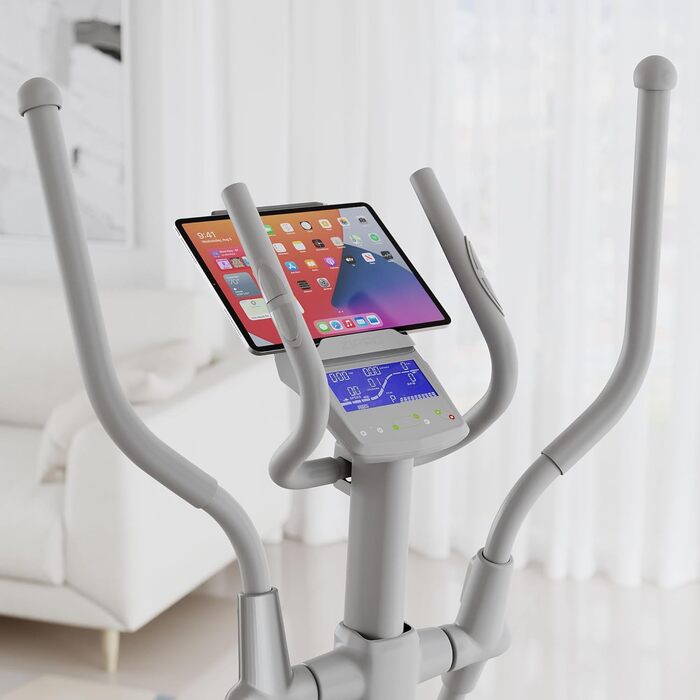 Zipro Crosstrainer Wave: еліптичний тренажер для дому, 32 рівні опору, Bluetooth, підставка для iPad, до 120 кг
