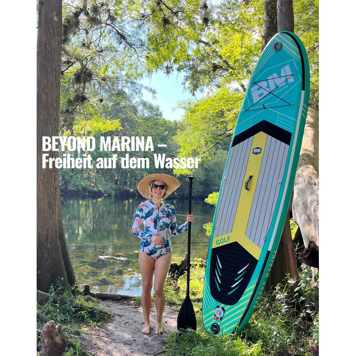 Надувна SUP-дошка BEYOND MARINA 320x81x15 см з веслом, сидінням, насосом і рюкзаком для водних видів спорту