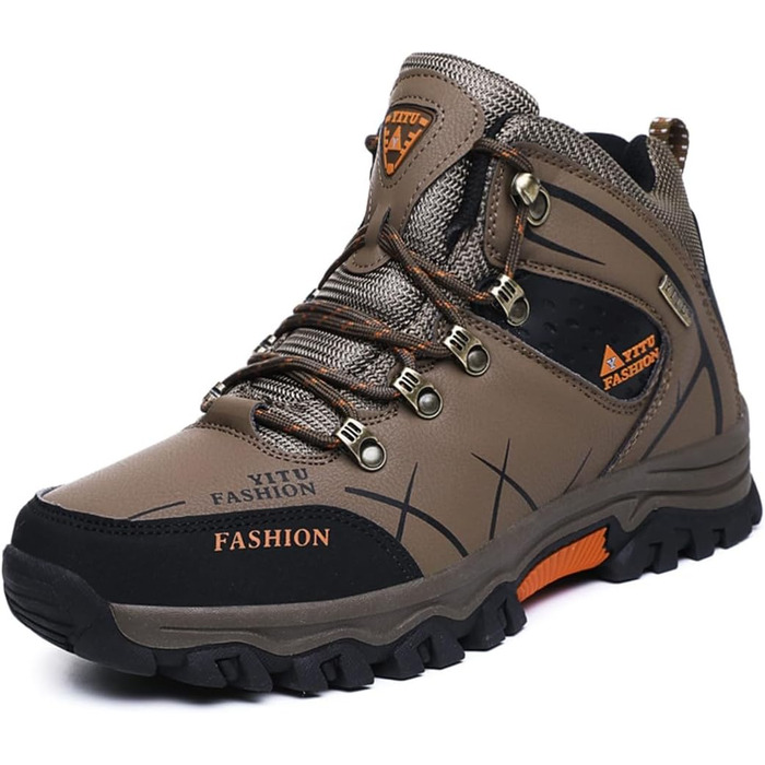 Чоловічі трекінгові черевики Littleplum Khaki 39 EU - тепла підкладка, дихаючі, антиковзаючі, високий верх