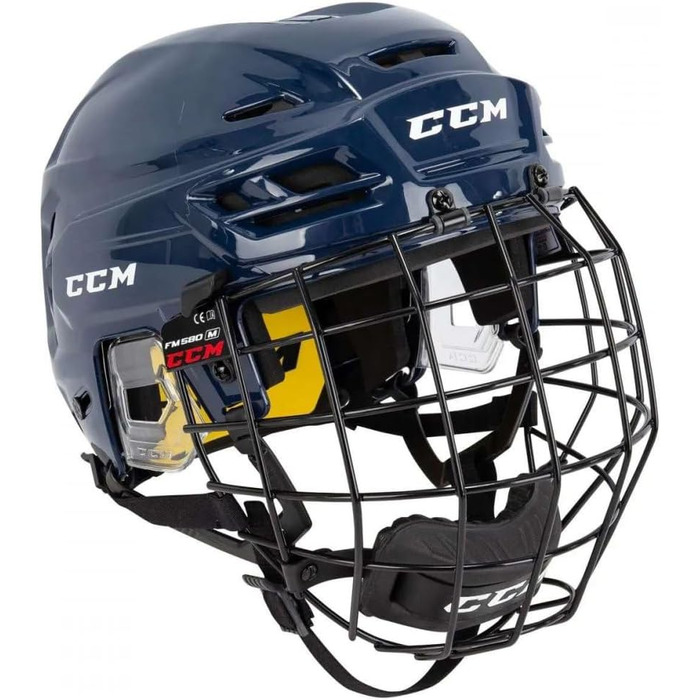 Хокейний шолом CCM Tacks 210 Combo для дорослих, темно-синій, XS
