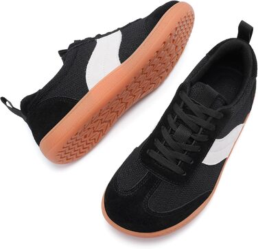 Жіночі широкі кеди для фітнесу та бігу Barfußschuhe (39 EU, чорні). Дихаючі, легкі, Zero Drop