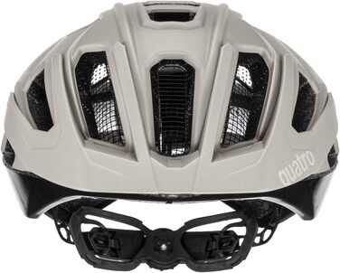 Велошолом Uvex Quatro CC для MTB, жіночий та чоловічий, індивідуальне регулювання розміру, покращена вентиляція, колір коричнево-чорний, 52-57 см