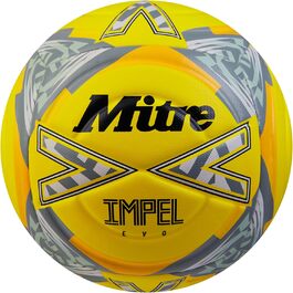 М'яч футбольний Mitre Impel Evo, білий (розмір 3, флуоресцентний жовтий)