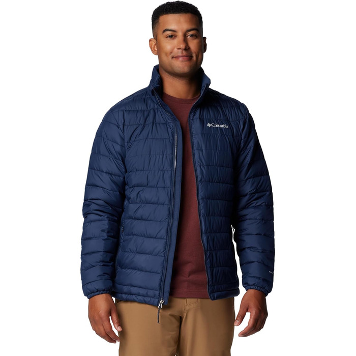Чоловіча утеплена куртка Columbia Powder Lite II, темно-синя (Collegiate Navy), розмір L