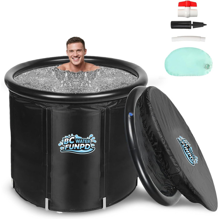 Тонна для криотерапії Eistonne Oval 120x70x70 см – для швидкої регенерації після спорту, з 5-шаровою ізоляцією та складним дизайном