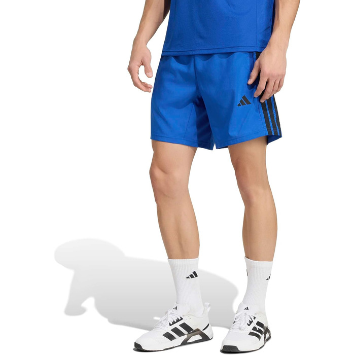 Чоловічі спортивні шорти Adidas Workout Essential Bae 3-Stripes Woven (4XL, Team Royal Blue/Black)
