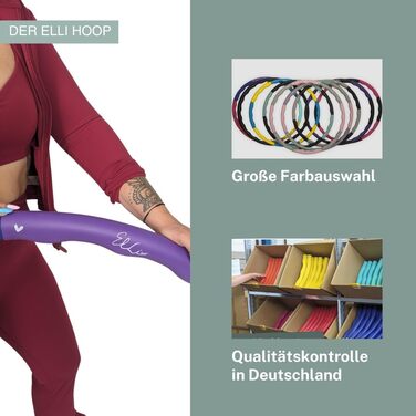 Оригінальний обруч Elli Hoop M 1,3 кг для фітнесу та схуднення, гімнастичний хулахуп для початківців