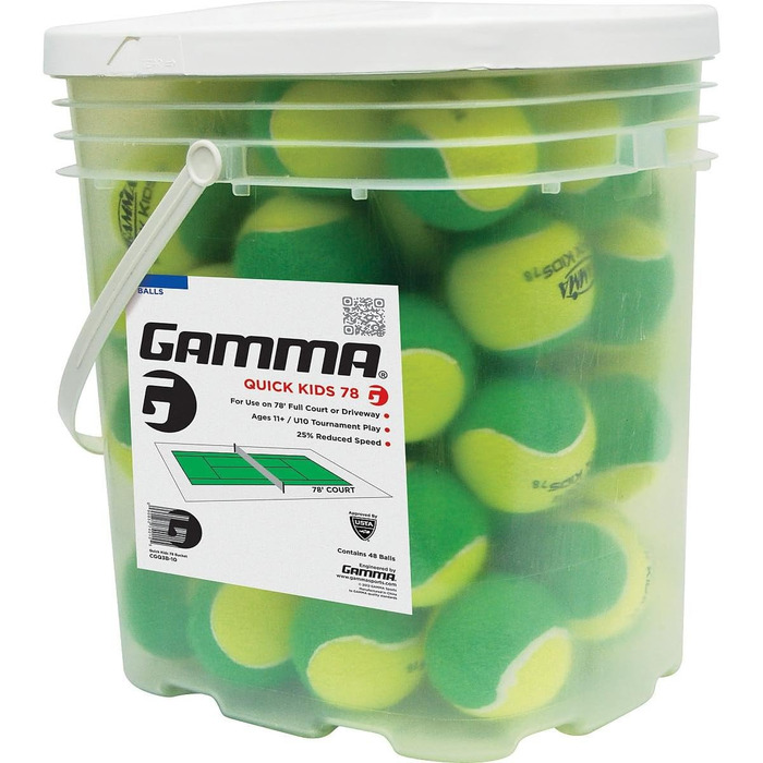 Дитячі тенісні м'ячі Gamma Sports для тренувань, перехідні