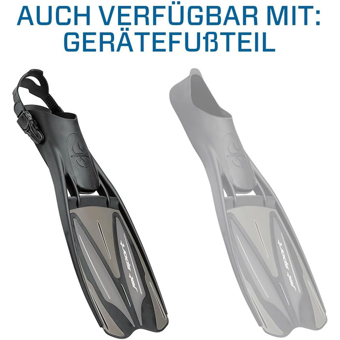 Ласти SCUBAPRO Jet Sport Full Foot M (42-43) сині для підводного плавання