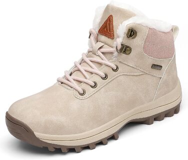 Зимові черевики Mishansha для жінок та чоловіків. Водонепроникні трекінгові черевики, теплі, утеплені, розмір 36-48 (41 EU, персиковий)