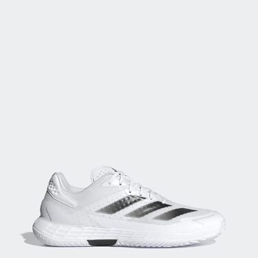 Кросівки для тенісу Adidas Defiant Speed 2 чоловічі 44 EU, біло-чорно-сірі