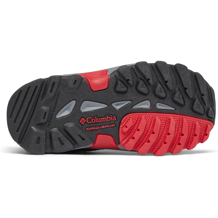 Трекінгові черевики Columbia Newton Ridge Amped Mid Rise для дітей (30 EU, Black Mountain Red)