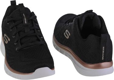 Жіночі кросівки Skechers Graceful Get Connected 1, чорні з золотом, розмір 38.5 EU