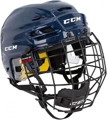 Хокейний шолом CCM Tacks 210 Combo для дорослих, темно-синій, XS