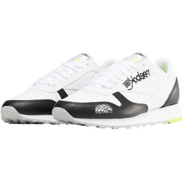 Кросівки Reebok Classic Leather Unisex 37.5 EU, чорний/білий/жовтий