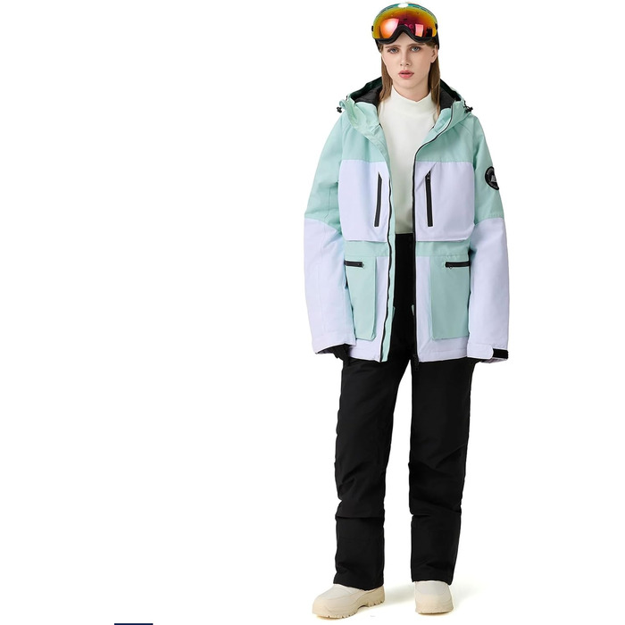 Костюм для сноубордингу та лижного спорту HOTIAN Daen (M, 167 GR+GR) - комплект куртка та штани, водонепроникний, вітронепроникний