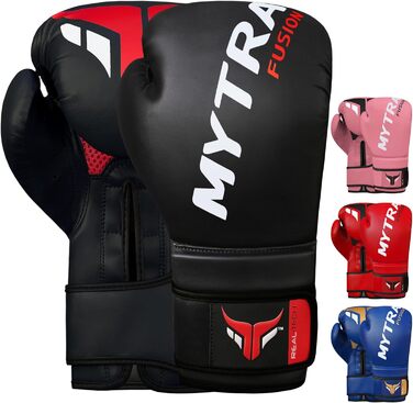 Боксерські рукавички Mytra Fusion 10-16oz для MMA, Муай Тай, кікбоксингу та спарингів, чоловічі та жіночі, тренувальні