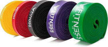 Еластичні гумки для фітнесу: набір 6шт/5шт для силових тренувань та домашнього спортзалу (жовтий, червоний, чорний, фіолетовий, зелений, синій)