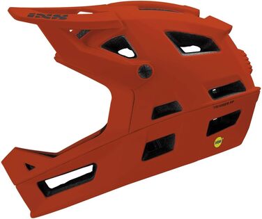 Велосипедний шолом IXS Trigger FF MIPS для ендуро, оливковий/помаранчевий, XS
