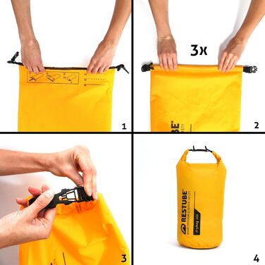 Restube Сумка-мішок Drybag - преміум якість, 30L, жовта | Водонепроникна, для подорожей, активного відпочинку