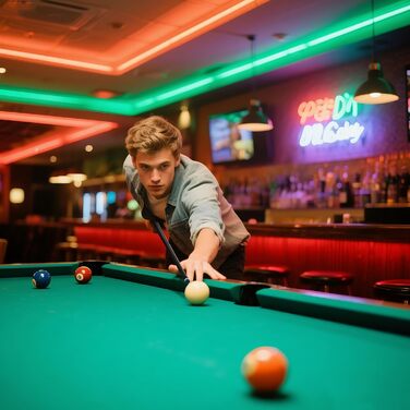 VEVOR: Більярдний кий VEVOR, 147.3 см, з багатошаровою кінцівкою та ABS-кільцем, для професійного столу, бару, дому, офісу, з фібергласу