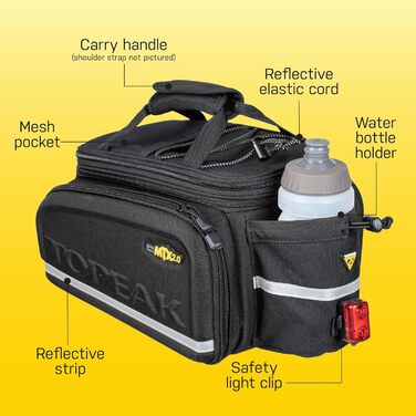 Сумка на багажник TOPEAK MTX Trunk Bag DX, 12,3 л, 36x25x29 см, велосипедна