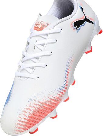 Дитячі футбольні бутси PUMA Future 8 Play FG/AG Jr - біло-червоно-чорні