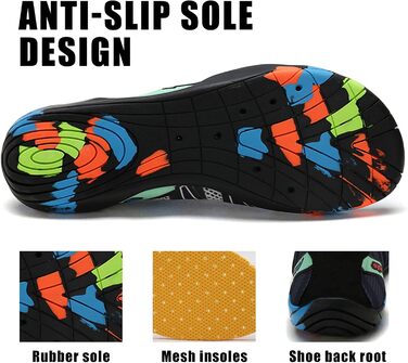 Водні черевики для жінок та чоловіків Tolaler: товсті, неслизькі, швидковисихаючі, міцні та довговічні. Ідеальні для пляжу, подорожей та плавання. Розмір 42 EU A 03