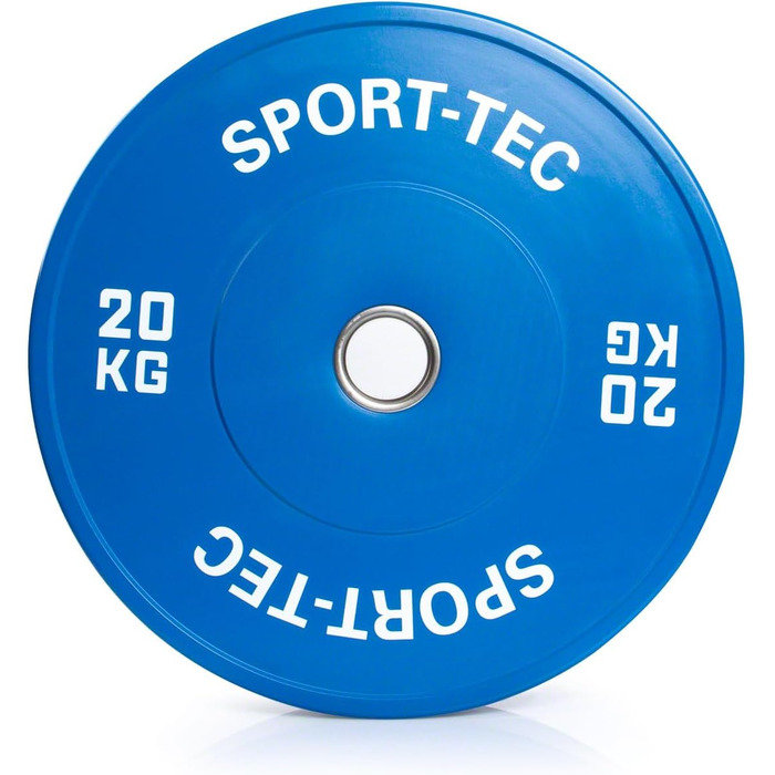 Олімпійський бампер-диск Sport-Tec 20 кг, Ø50 мм, синій