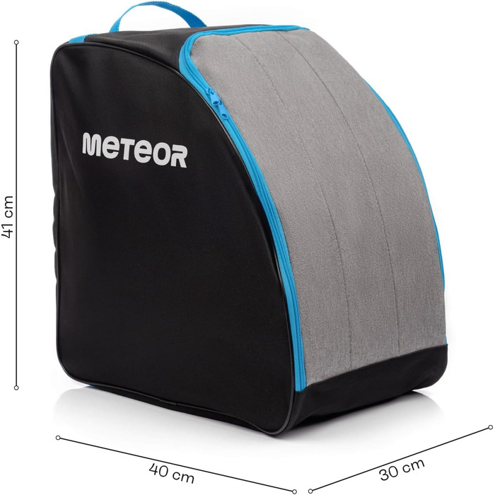Сумка для лижних черевиків Meteor - водонепроникна, компактна, для лижного відпочинку та зимових видів спорту. Легка, міцна, сіра/чорна.