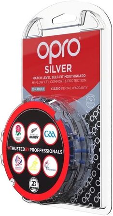 Захисна капа OPRO Silver для регбі, хокею, ММА, боксу, баскетболу, синя, для юніорів