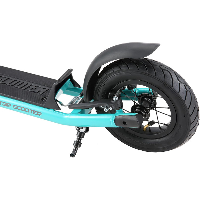 Дитячий самокат STAR SCOOTER з надувними колесами 10 дюймів, для дітей від 5 років, міський, регульована висота, нове покоління