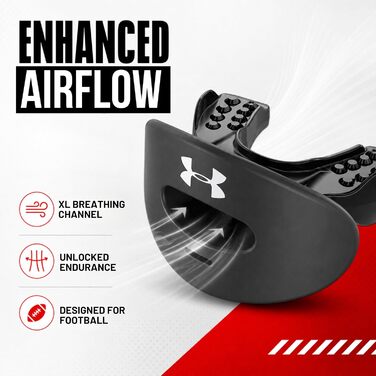 Маска захисна Under Armour Air Mundschutz з ремінцем (біле камуфляжне забарвлення)