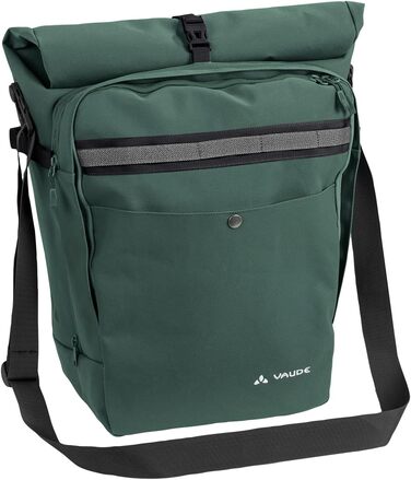 Велосумка VAUDE ExCycling Back Phantom Black, універсальна, чорна, модель 126936780, для велосипеда, водонепроникна