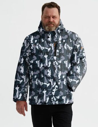 Чоловіча тепла зимова куртка GEMYSE для гірських прогулянок, вітро- та водонепроникна, дихаюча, з капюшоном та багатьма кишенями. Розмір L, багато кольорів