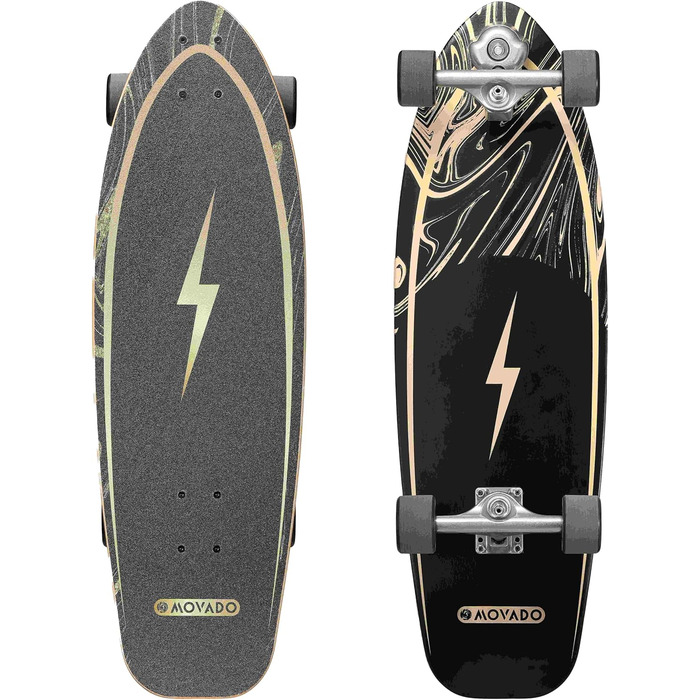 Лонгборд STAR SCOOTER Surf Skateboard Vintage Retro Cruiser, швидкісний, підшипники ABEC-11, унісекс, комплект