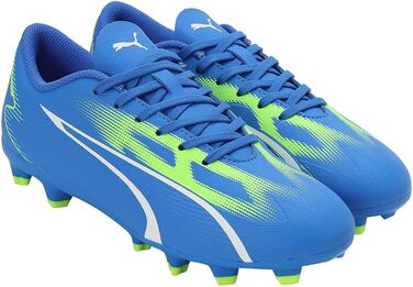 Дитячі футбольні бутси PUMA Ultra Play FG/AG Jr, 37 EU, блакитний, білий, зелений