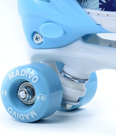 Роликові ковзани MADIVO Love Kinder для дівчаток, регульовані, 30-33, блакитні