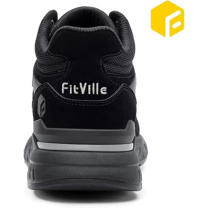 Чоловічі кросівки для бігу FitVille широкі (46 EU) - чорний, зручні, стильні, для ходьби та спорту